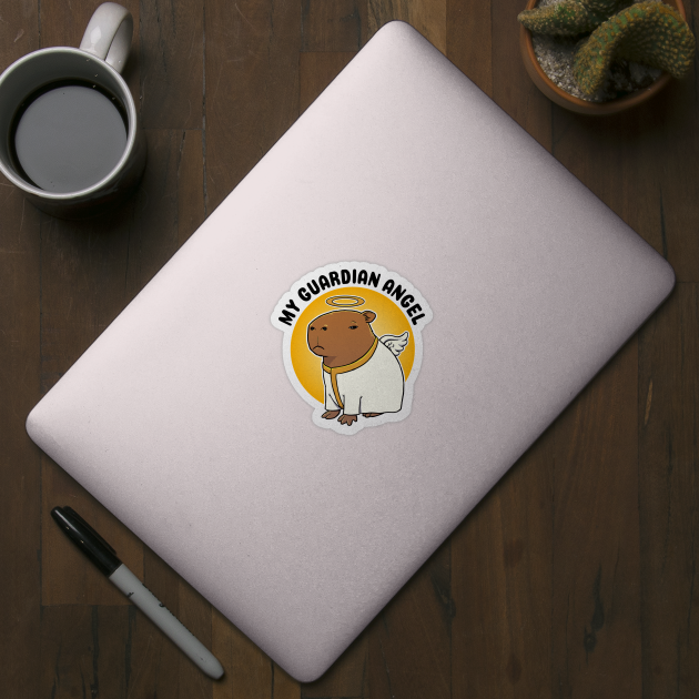 My Guardian Angel Capybara Angel by capydays